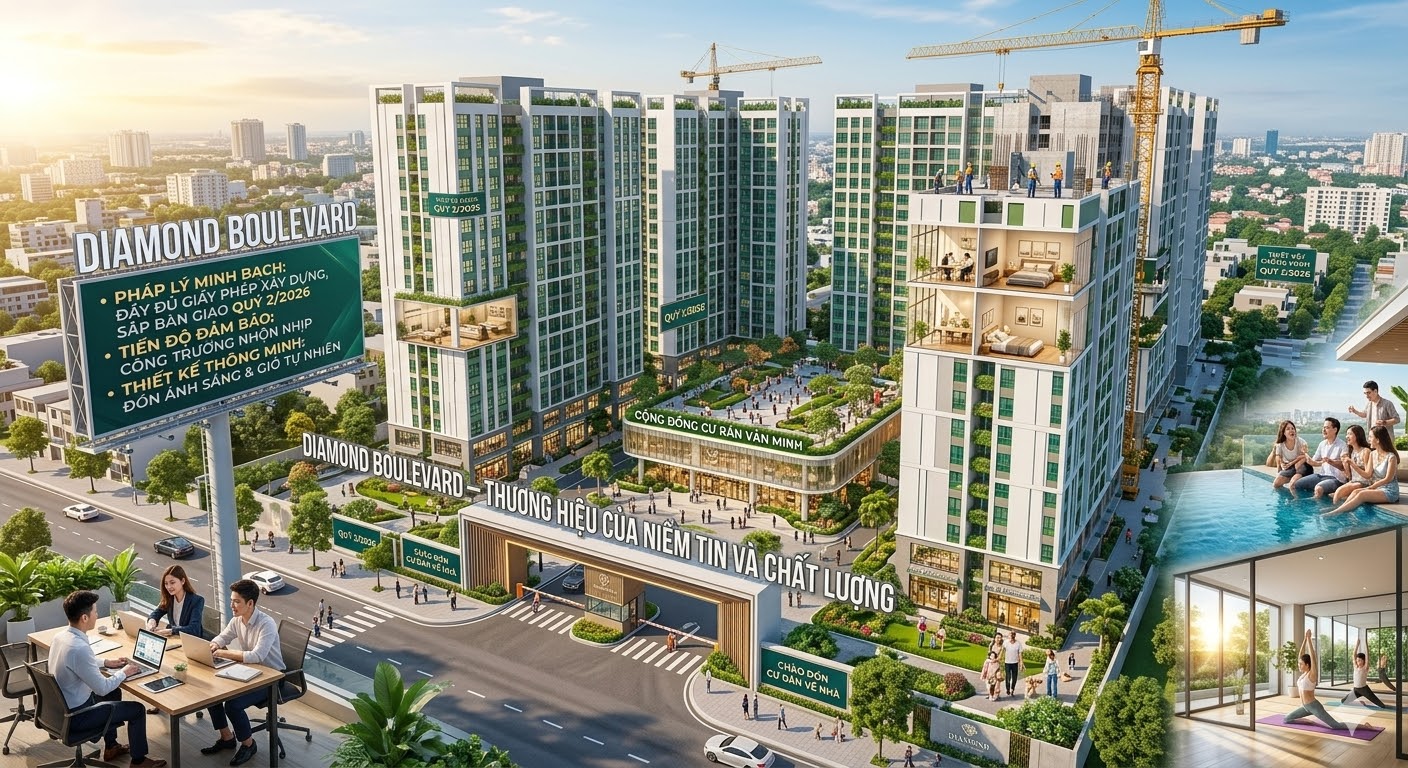 Pháp lý của dự á Diamond Boulevard